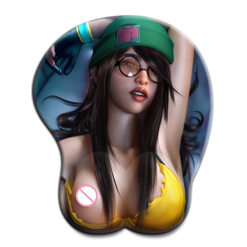 Valorant Viper Big Ass Fade 3D Oppai Gaming Mousepad with Wrist Rest Breasts Mouse Pad Gamer mat