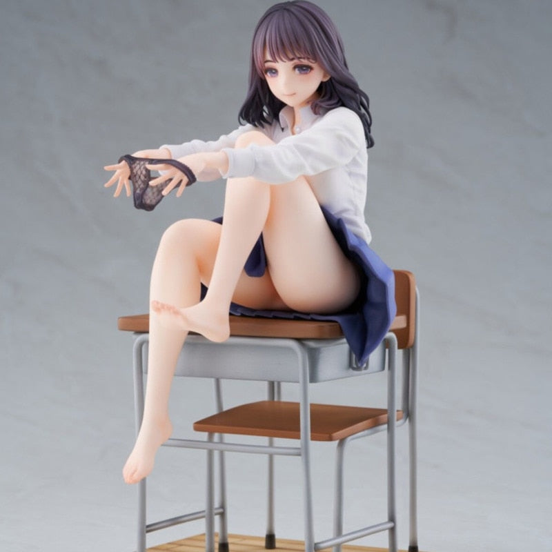 Lovely Figure Wind Blown After Class 25cm Anime Girl PVC Action Figure Toy Native Figurine Statue Collectible Model Doll