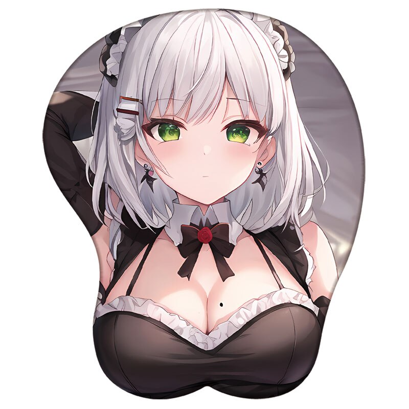 Tapis de souris en silicone 3D Genshin Impact Raiden Shogun Yae Miko Kokomi Support de poignet Tapis de souris Jeu d'anime Repose-poignet sexy Tapis de souris