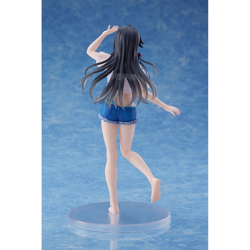 Véritable 18CM Anime Ma Jeunesse Comédie Romantique Est Mauvaise Yukinoshita Yukino Figure PVC Debout Manches Courtes Maillot De Bain Modèle Jouets