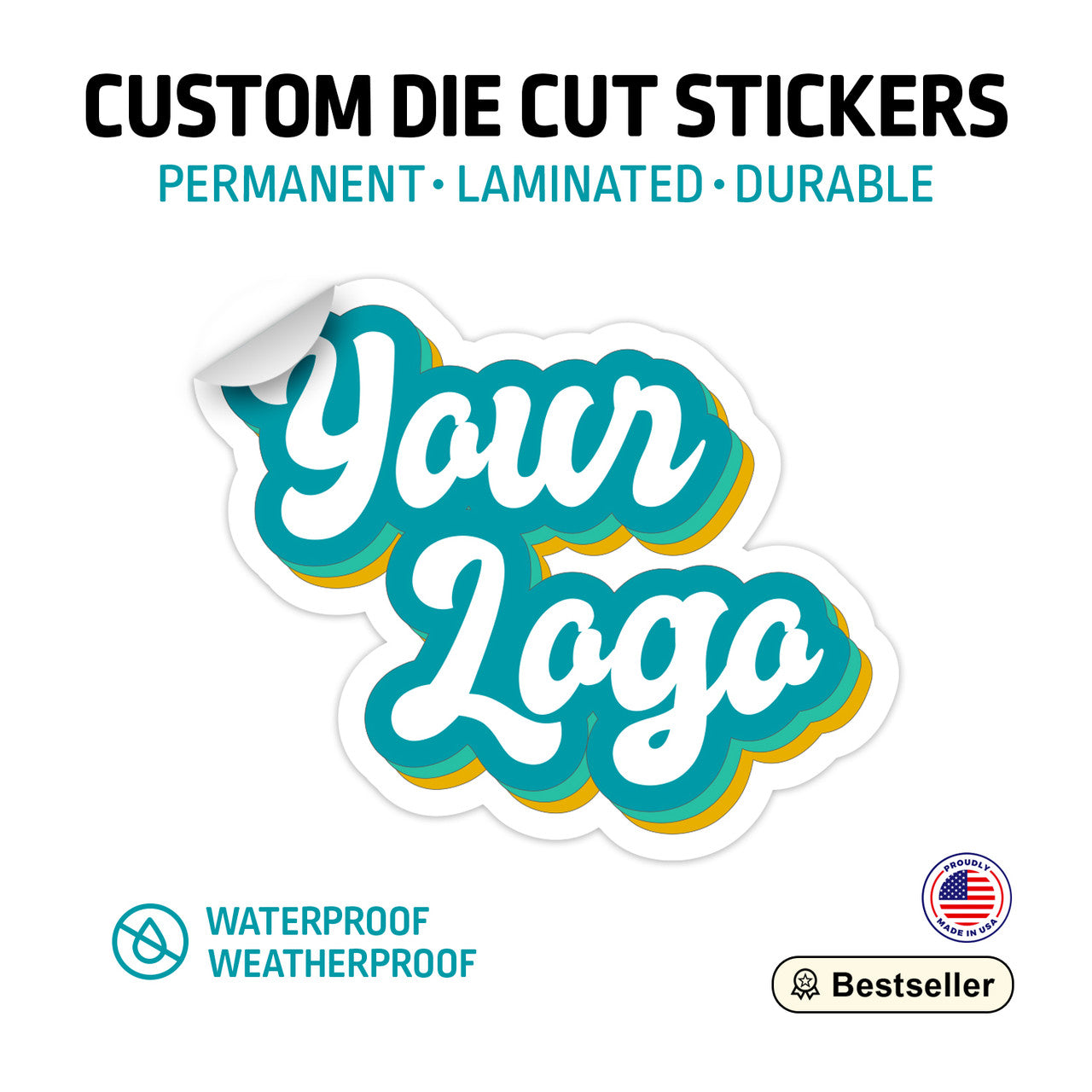 Custom Die Cut or Kiss Cut Stickers | DIY Stickers | print on demand stickers