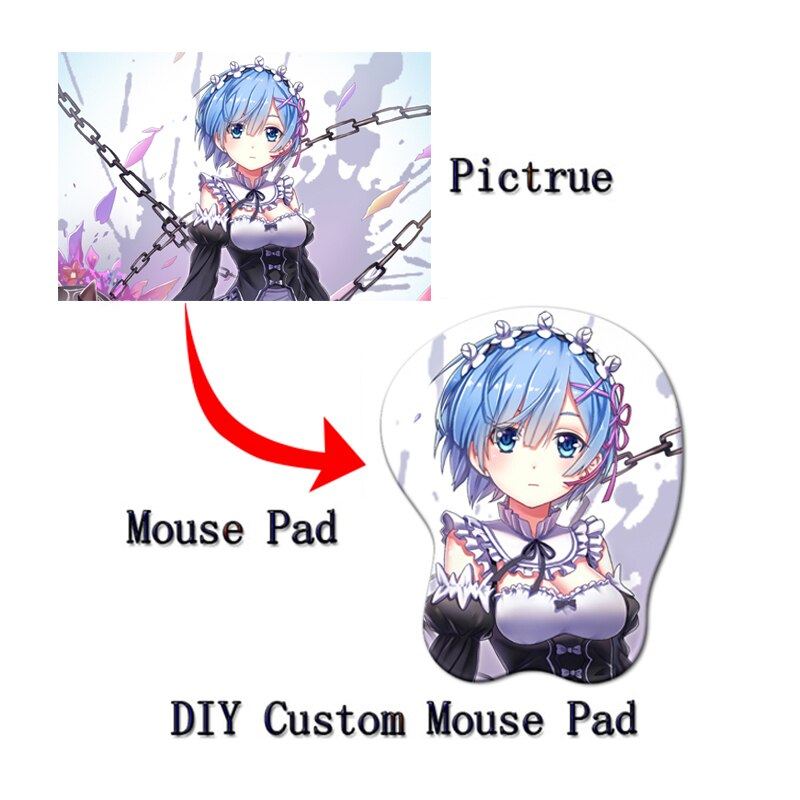 Custom 3D Silicone Mousepad | Custom Oppai Mouse Pad | Silicone chest mousepad