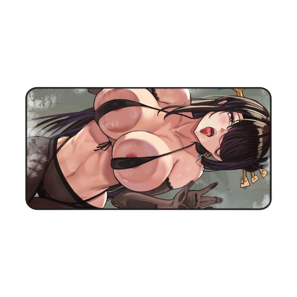 Beidou Genshin Impact Boobs Press Desk Mat - Non Slip Mousepad