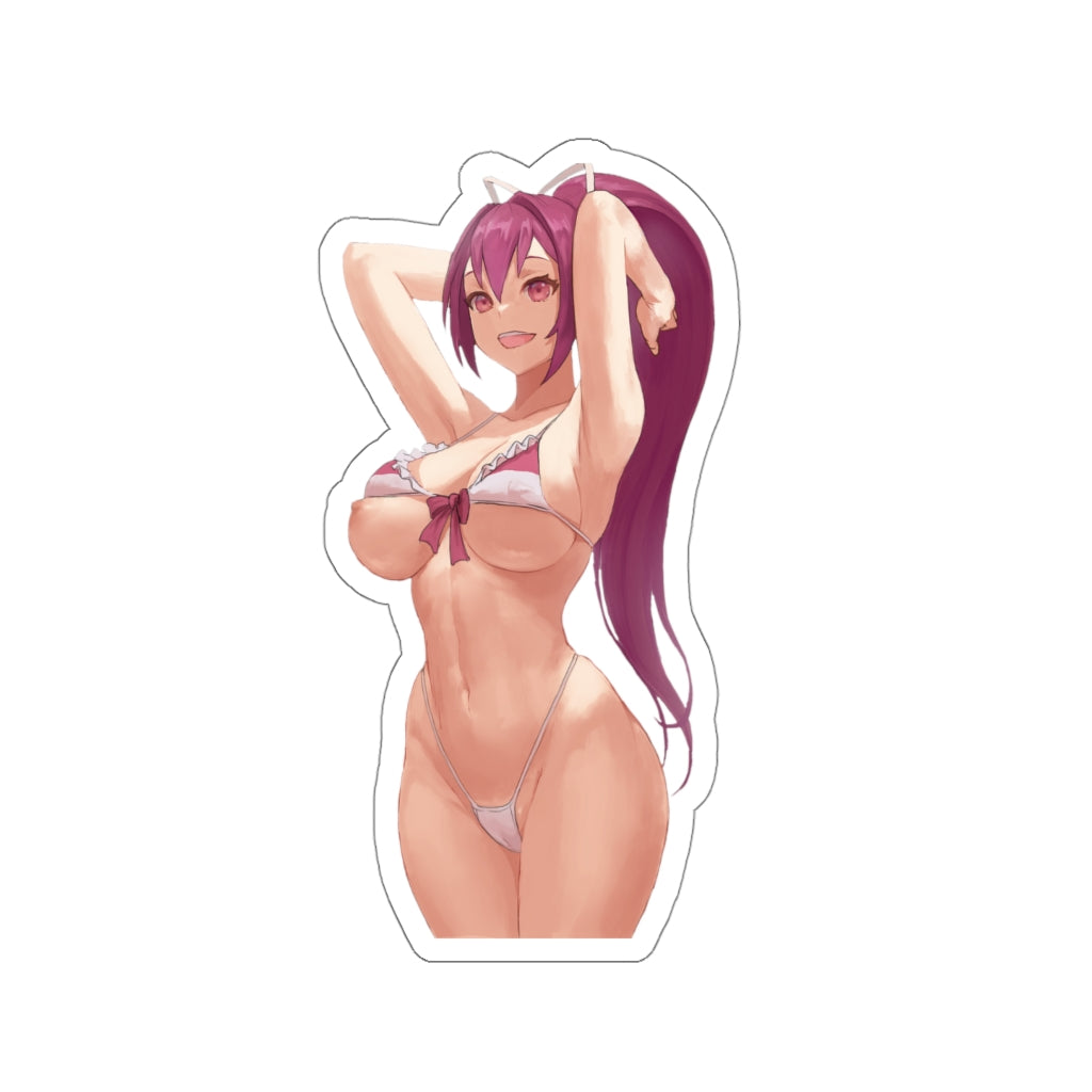 Sexy Bikini Yuzuriha Under Night In-Birth Waterproof Sticker - Ecchi Vinyl Decal