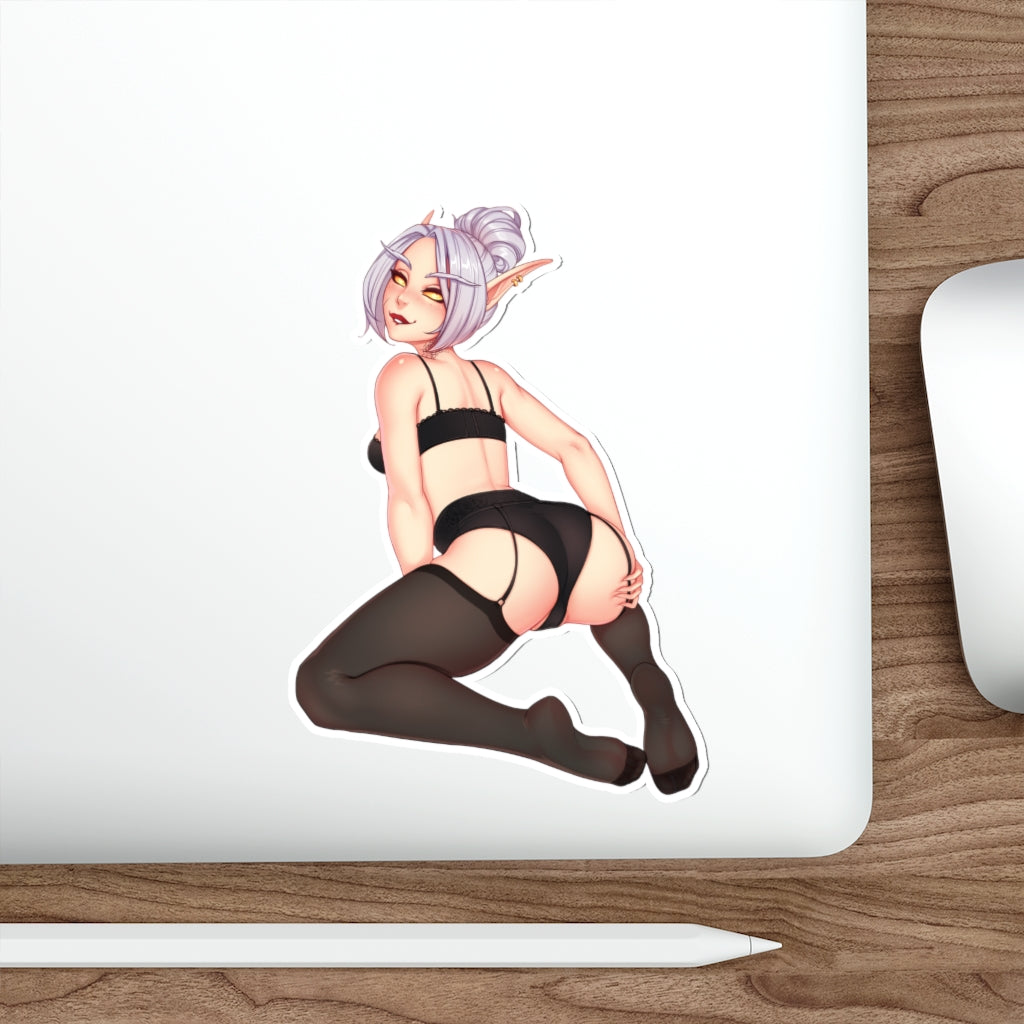 World of Warcraft Sexy Lingerie Elf Waterproof Sticker - Ecchi Vinyl Decal