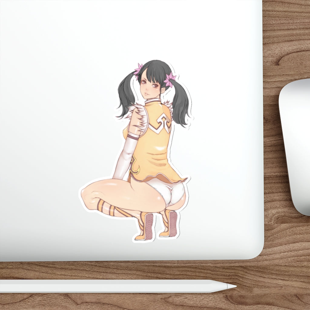 Tekken Sexy Butt Ling Xiaoyu Waterproof Sticker - Ecchi Vinyl Decal