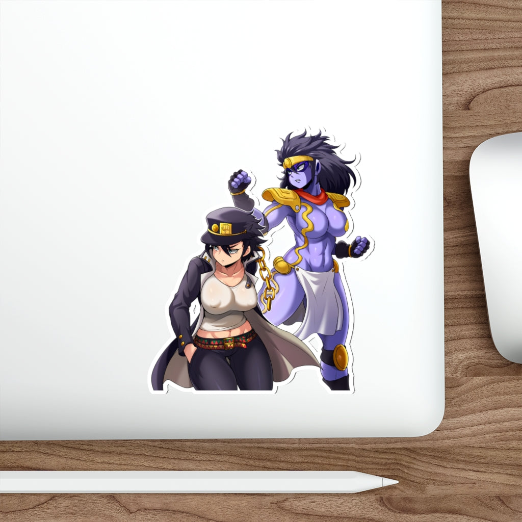 JoJo Female Jotaro Kujo and Star Platinum Waterproof Sticker - Ecchi Vinyl Decal