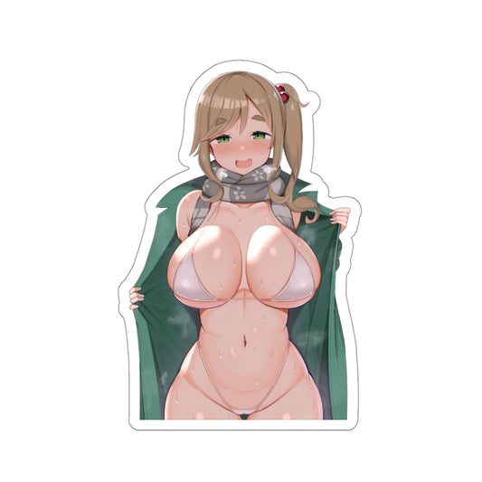 Big Tits Bikini Inuyama Aoi Yurucamp Waterproof Sticker - Ecchi Vinyl Decal