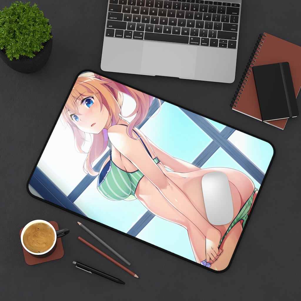 Under One Wing Sexy Mousepad - Sasaki Kazusa Ecchi Desk Mat - Gaming Playmat