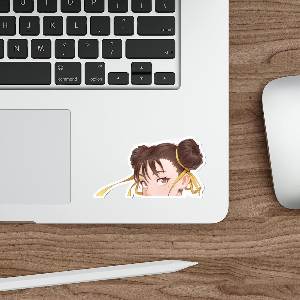 Chun Li Peeker Sticker - Anime Peeker Car Decal