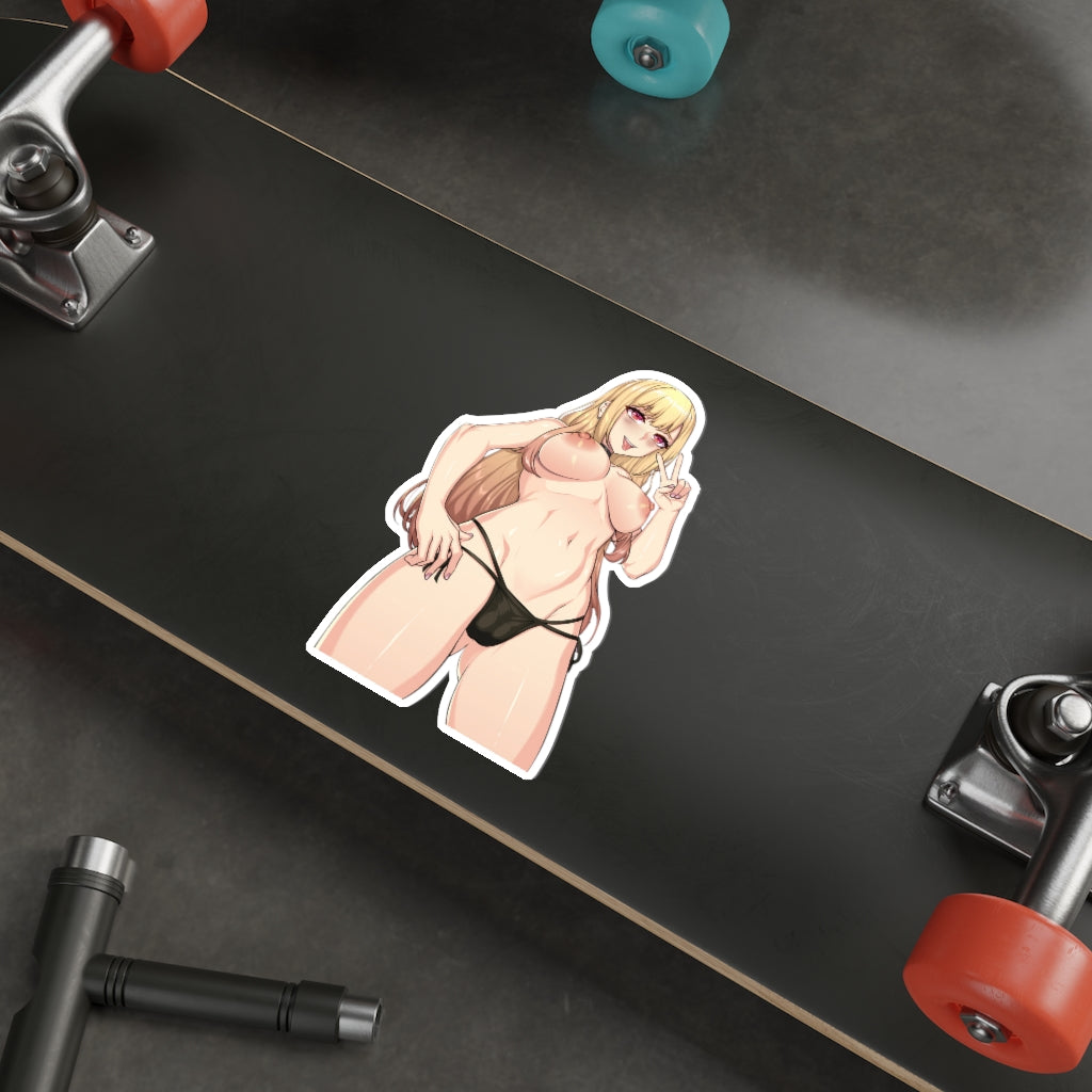 Sexy Cosplay Doll Marin Topless Hentai Waterproof Sticker - Ecchi Vinyl Decal