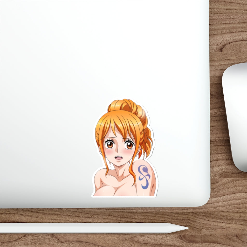 Nami Boobs Peeker Sticker - One Piece Car Window Sticker Peeker - Waterproof Ecchi Vinyl Car Decal