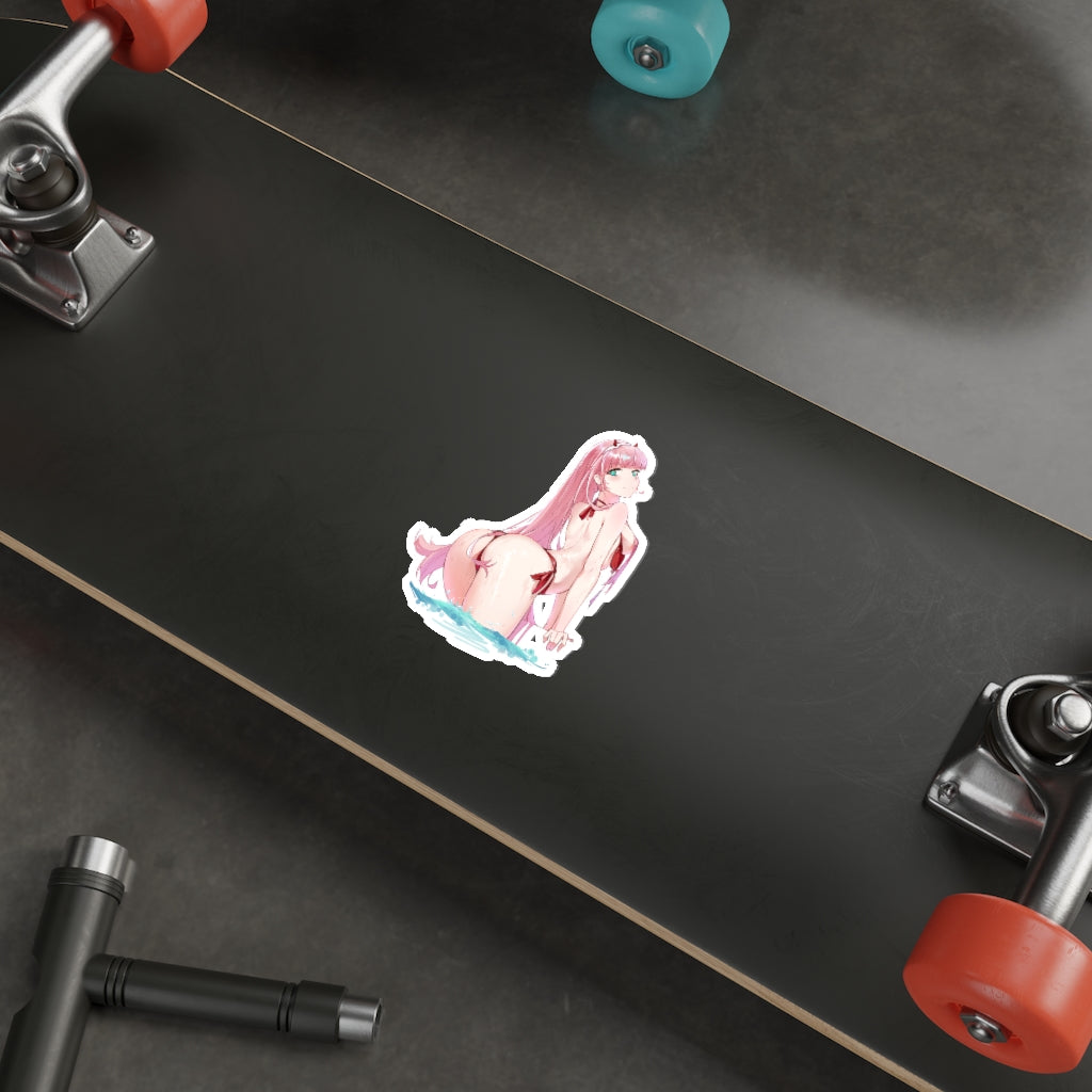 Zero Two Bikini Waterproof Sticker - Ecchi Vinyl Anime Decal