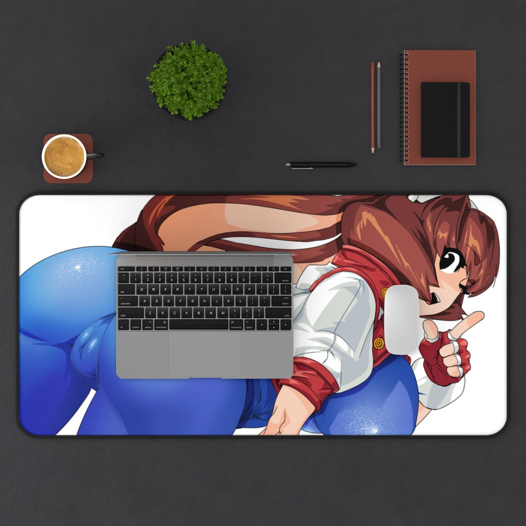 Big Butt Makihara Arina Waku Waku 7 Desk Mat - Non Slip Mousepad