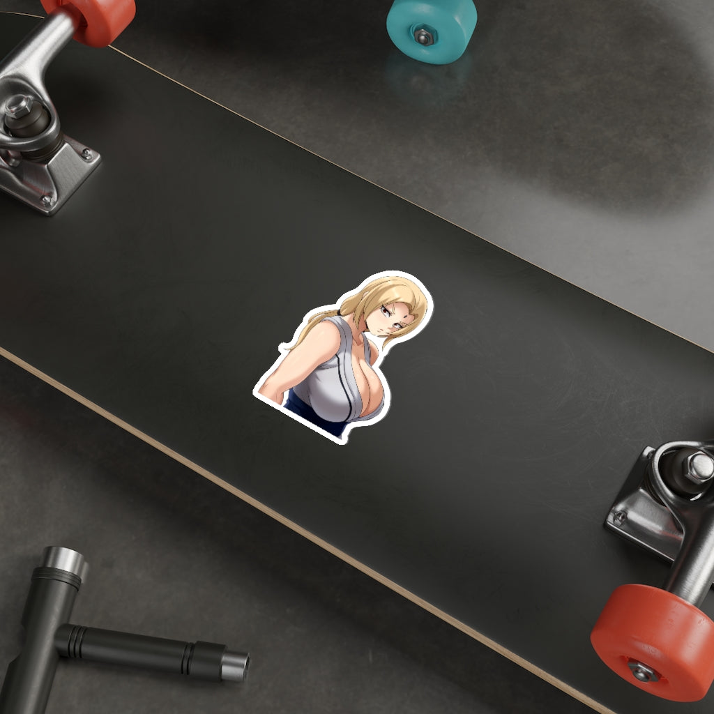 Busty Tsunade Naruto Peeker Waterproof Sticker - Ecchi Vinyl Decal