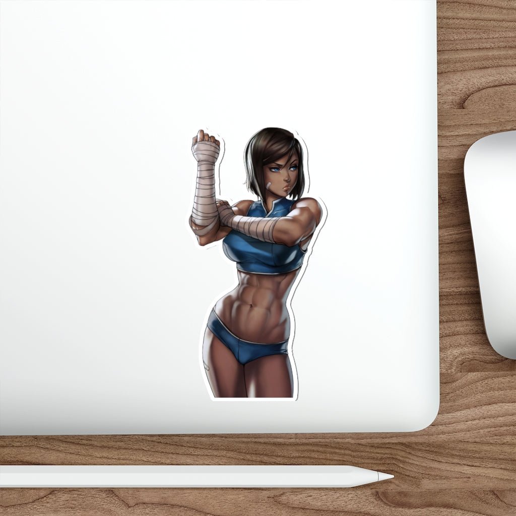 The Legend of Korra Waterproof Sticker - Muscular Avatar Ecchi Vinyl Anime Car Decal