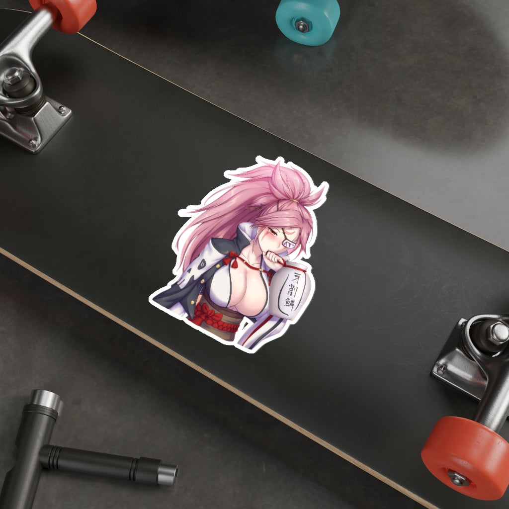 Guilty Gear Hot Baiken Sake Waterproof Sticker - Ecchi Vinyl Decal