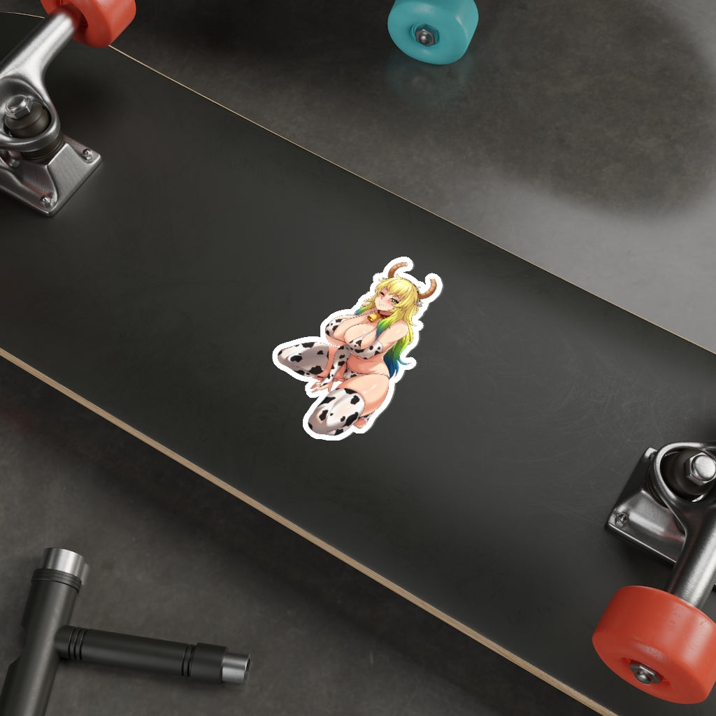 Cow Girl Lucoa Dragon Maid Waterproof Sticker - Ecchi Vinyl Decal