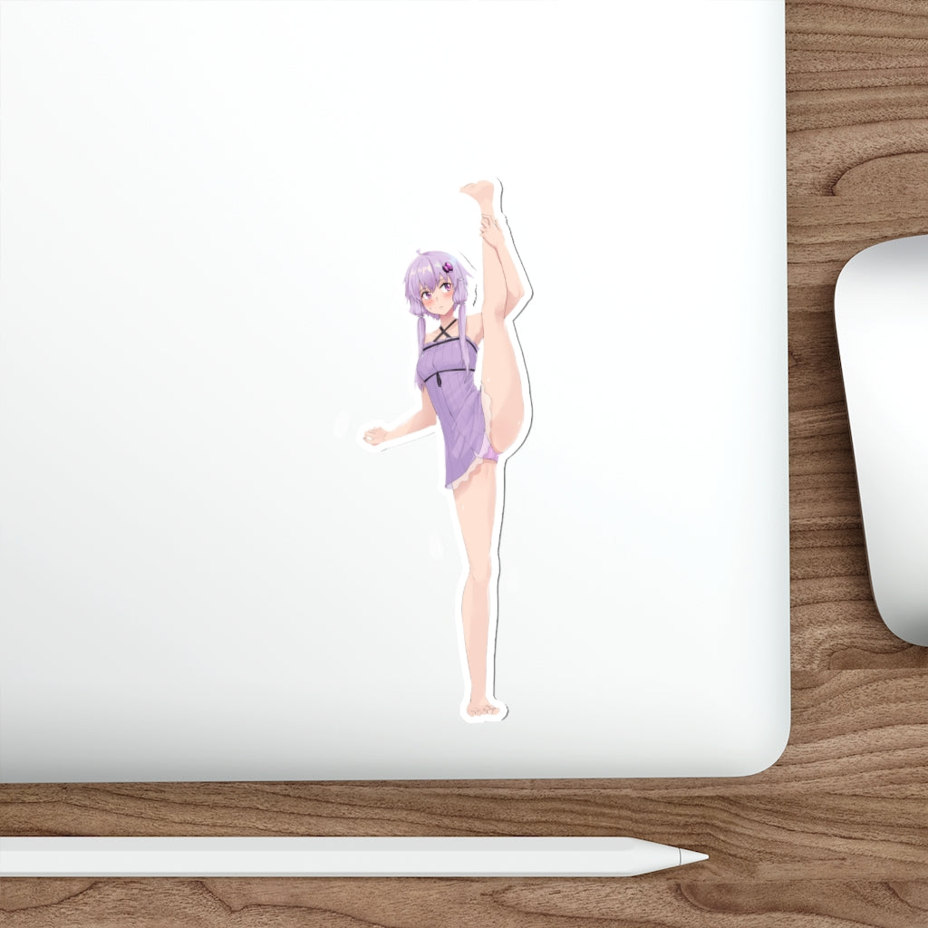 Yuzuki Yukari Vocaloid Sexy Split Waterproof Sticker - Ecchi Vinyl Decal