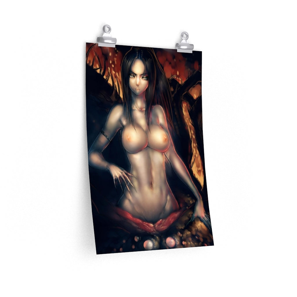 Chaos Witch Quelaag Dark Souls Poster - Lewd Premium Matte Vertical Poster - Adult Wall Art