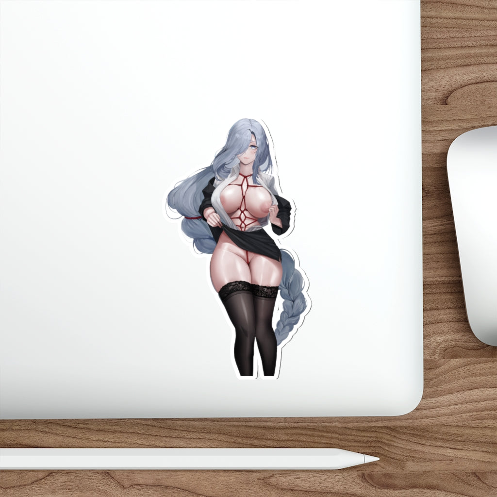 Shenhe Genshin Impact Hentai Shibari Waterproof Sticker - Ecchi Vinyl Decal