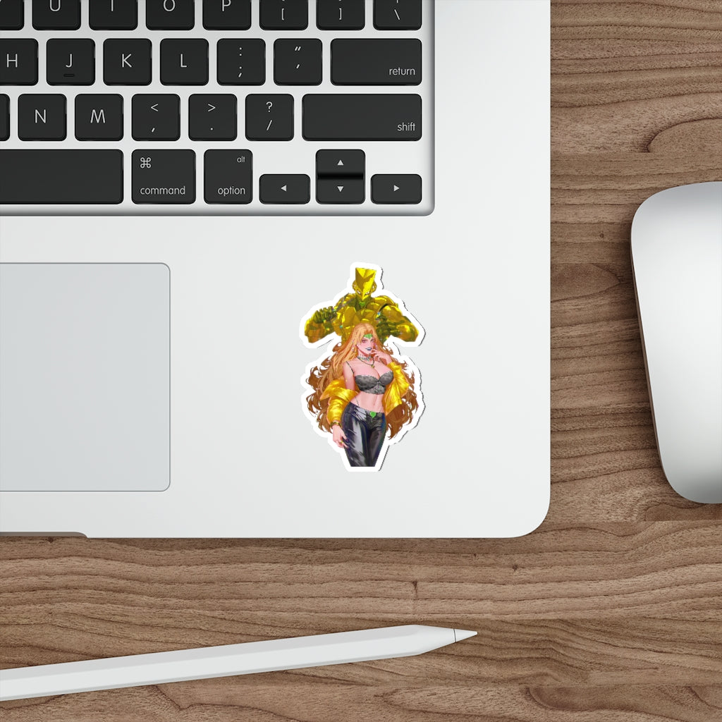 JoJo Sexy Female Dio and The World Waterproof Sticker - Ecchi Vinyl Decal