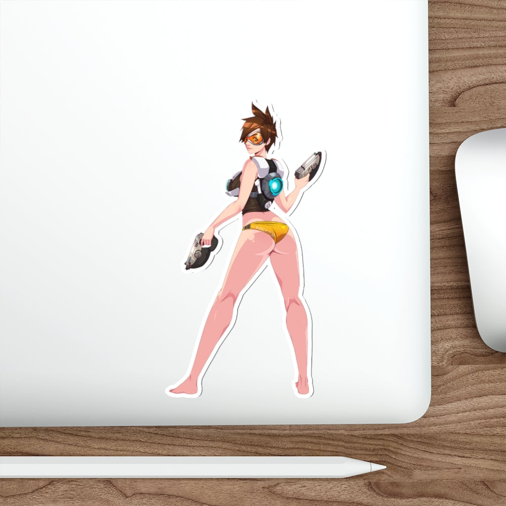 Tracer Cute Butt Overwatch Waterproof Sticker - Ecchi Vinyl Decal