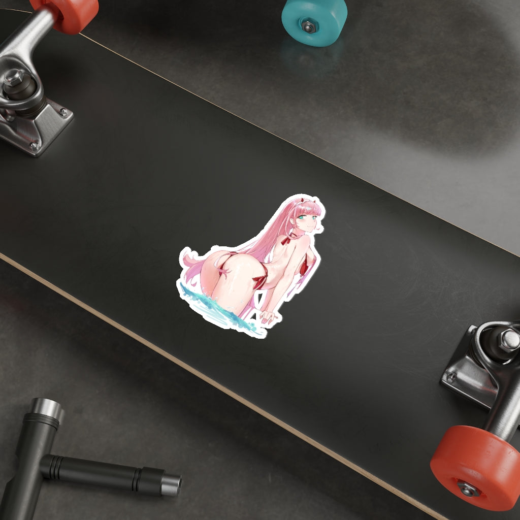 Zero Two Bikini Waterproof Sticker - Ecchi Vinyl Anime Decal