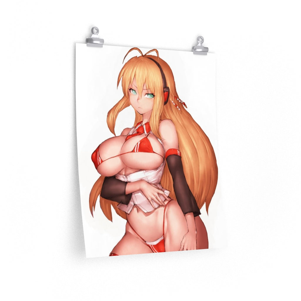 Tsurumaki Maki Voiceroid Poster - Lewd Premium Matte Vertical Poster - Adult Wall Art