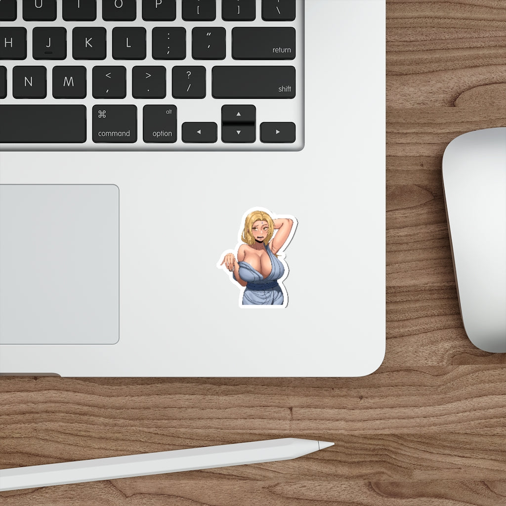 Sexy Drunk Tsunade Naruto Waterproof Sticker - Ecchi Vinyl Decal