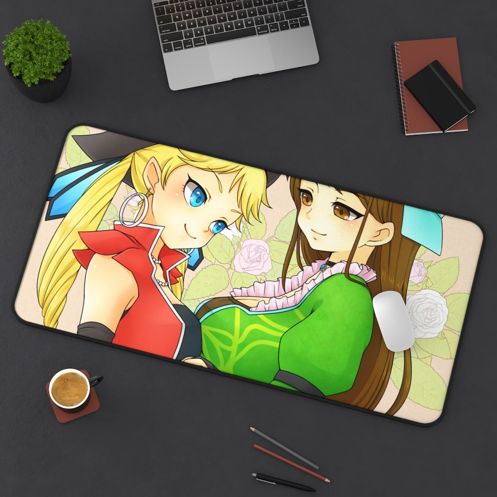 Myriam and Claudia Busty Waifus Romancing Saga Mousepad - Gaming Playmat