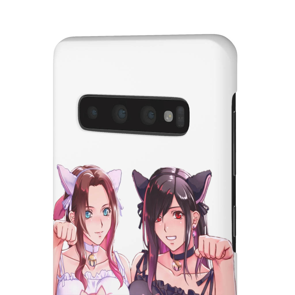 Tifa and Aerith Anime Phone Case - Final Fantasy Kawaii Aesthetic Snap Case