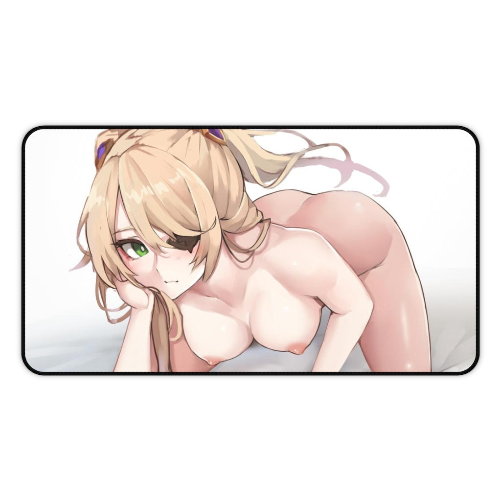 Nude Fischl Sexy Boobs Genshin Impact Desk Mat - Non Slip Mousepad