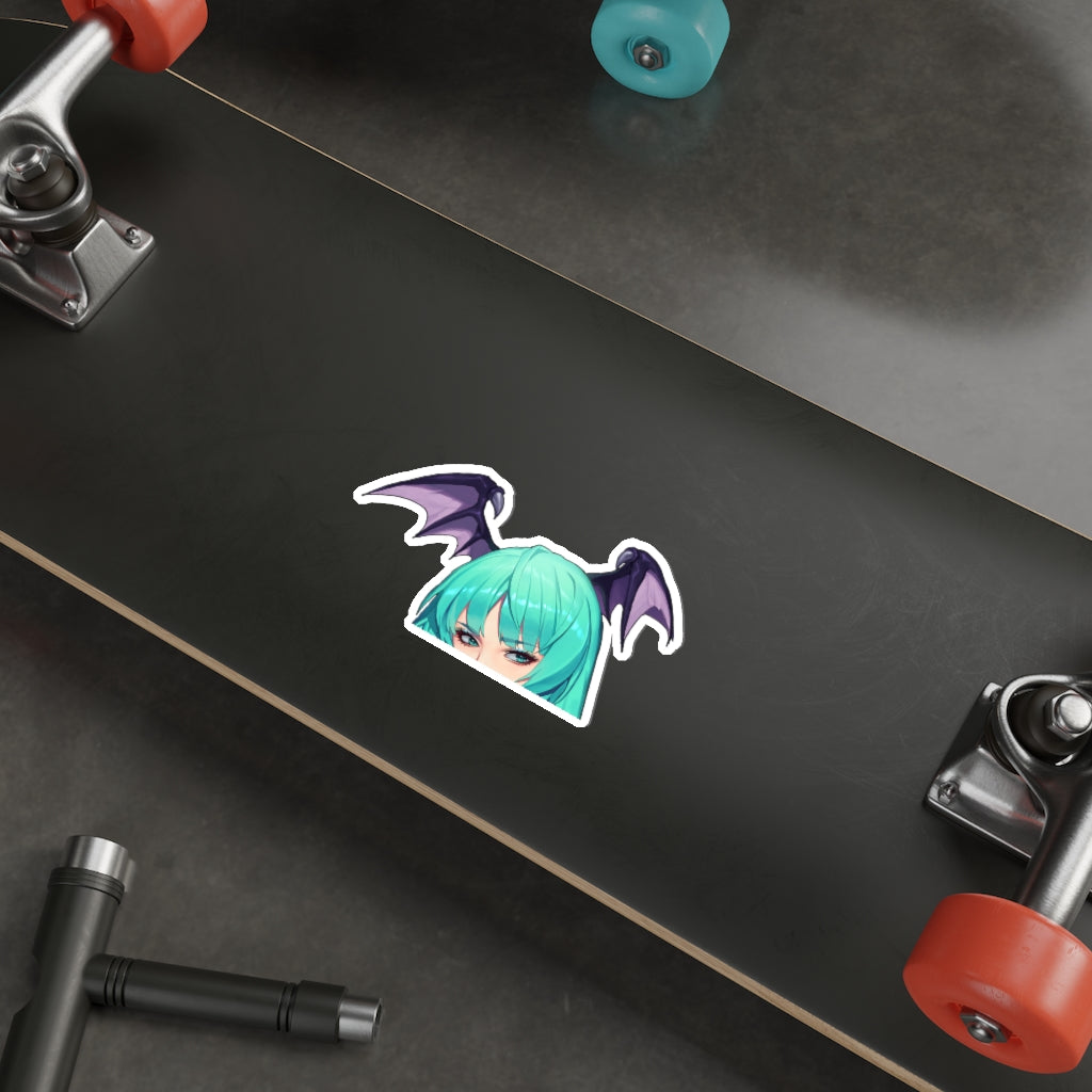 Morrigan Peeker - Anime Peeker Waterproof Sticker - Ecchi Vinyl Decal