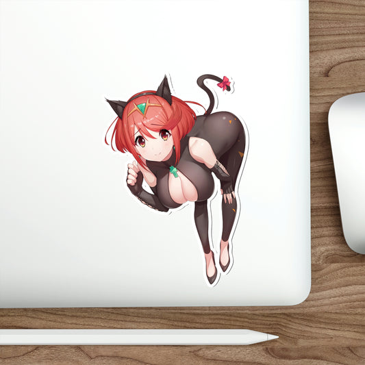 Xenoblade Pyra Cat Girl Bodysuit Waterproof Sticker - Ecchi Vinyl Decal