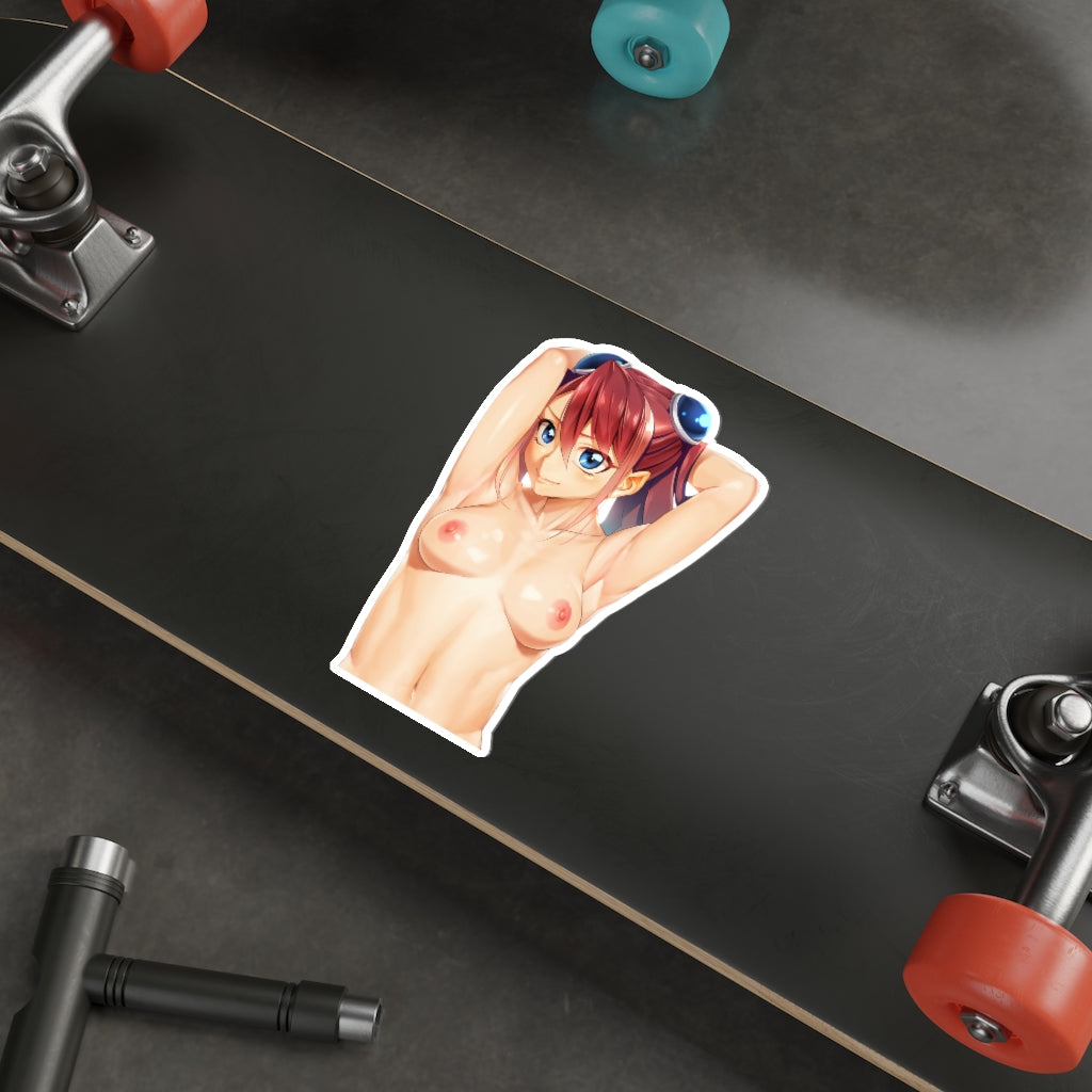 Topless Hiiragi Yuzu YuGiOh Waterproof Sticker - Ecchi Vinyl Decal