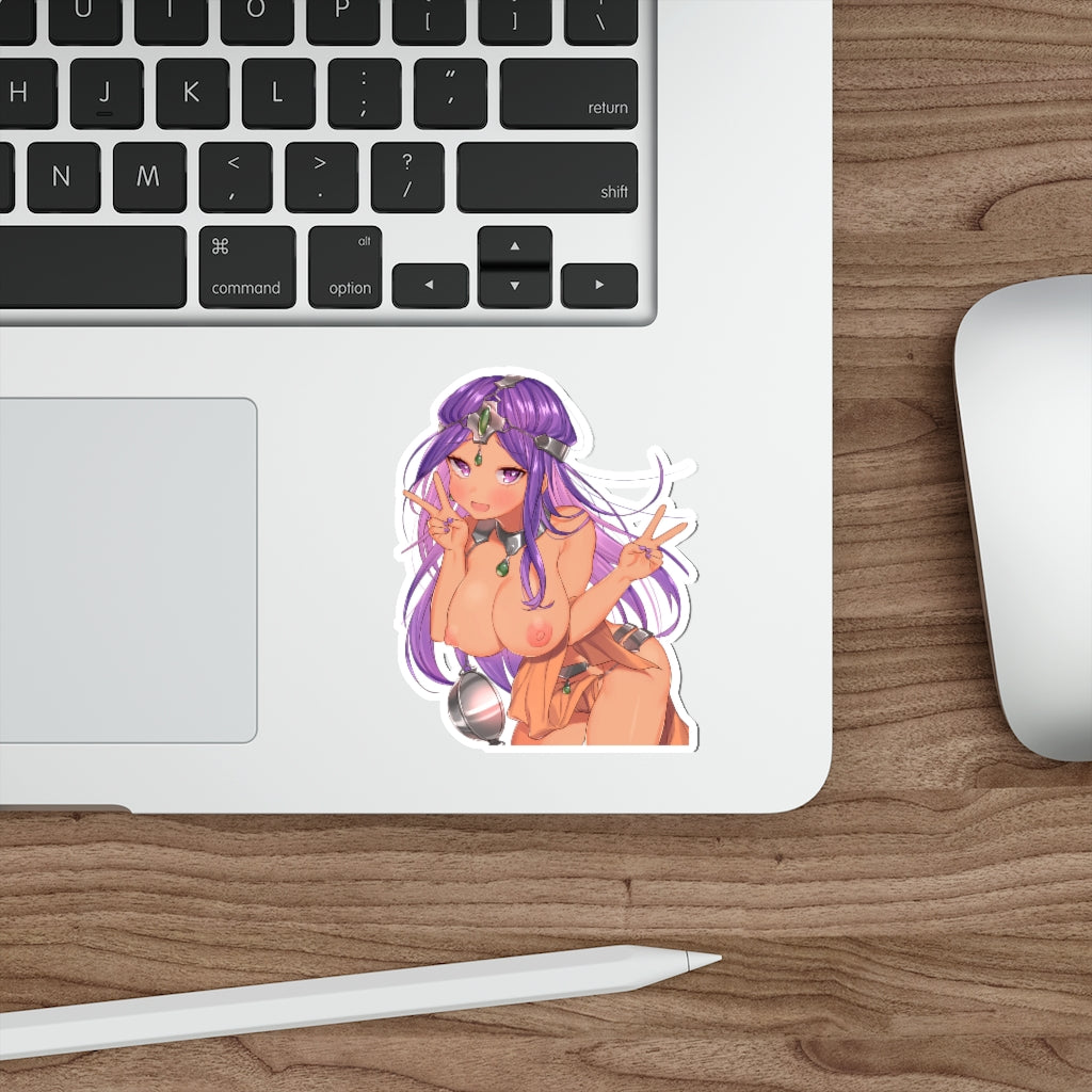 Dragon Quest 4 Big Boobs Maya Waterproof Sticker - Ecchi Vinyl Decal