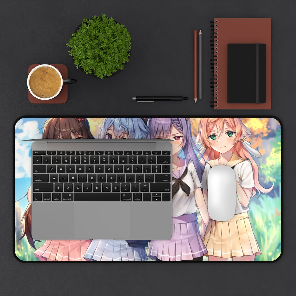 Genshin Impact School Girls Desk Mat | Large Gaming Mousepad - MTG Playmat