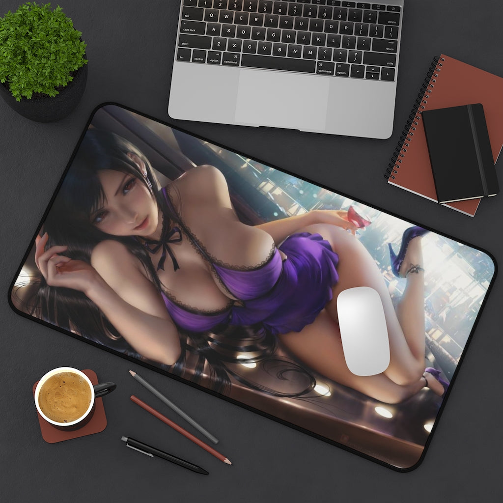 Tifa Sexy Dress Desk Mat | Big Gaming Mousepad - MTG Playmat