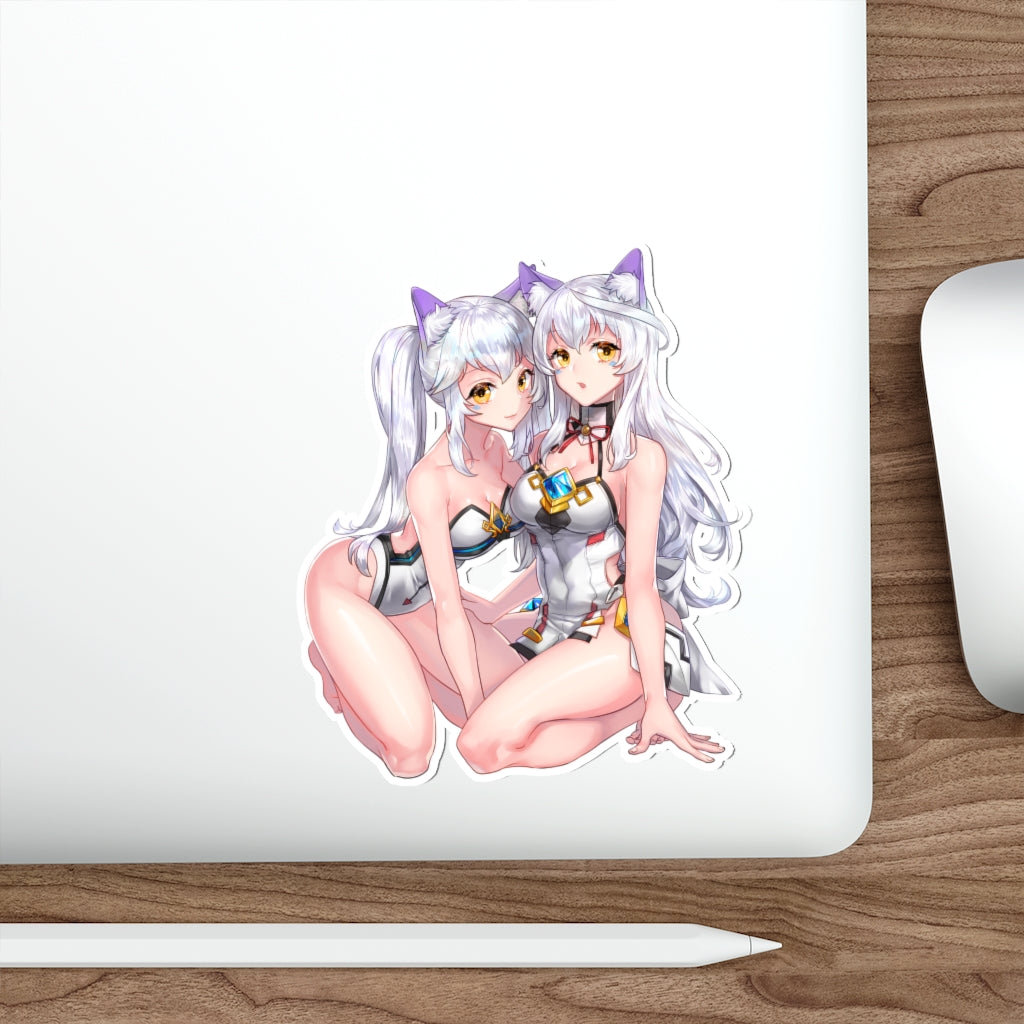 Elsword Neko Waifus Eve Waterproof Sticker - Ecchi Vinyl Decal