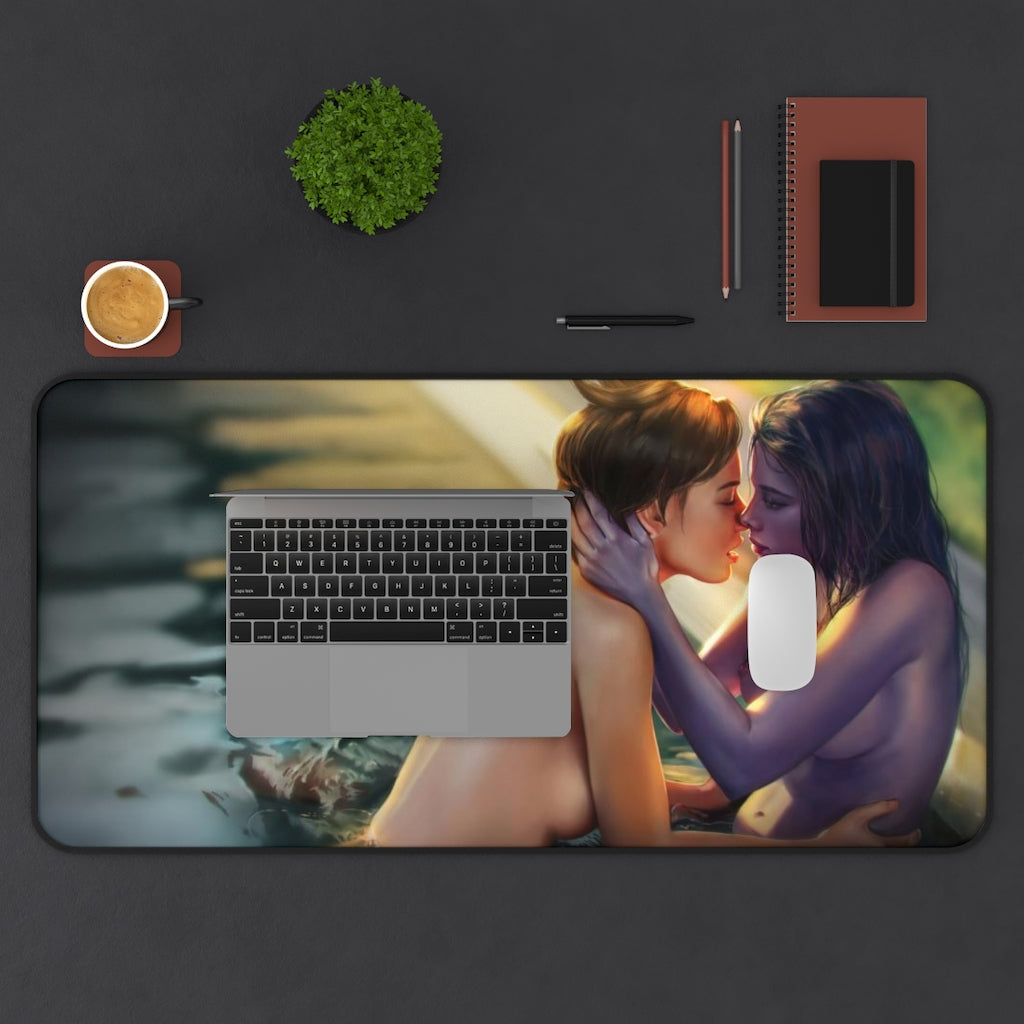 Nude Tracer and Widowmaker Overwatch Desk Mat - Non Slip Mousepad