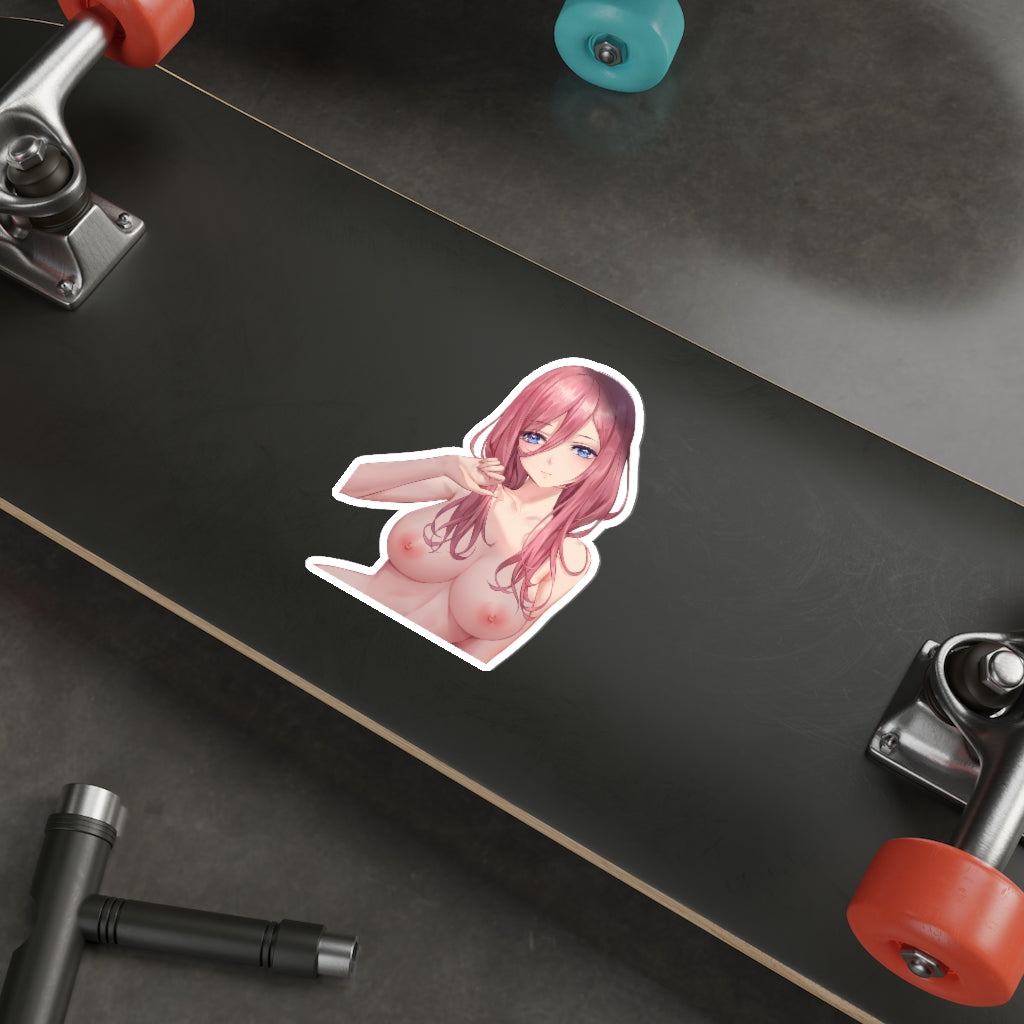 Nakano Miku Nude Boobs Quintessential Quintuplets Ecchi Vinyl Decal Waterproof Sticker - Ecchi Vinyl Decal