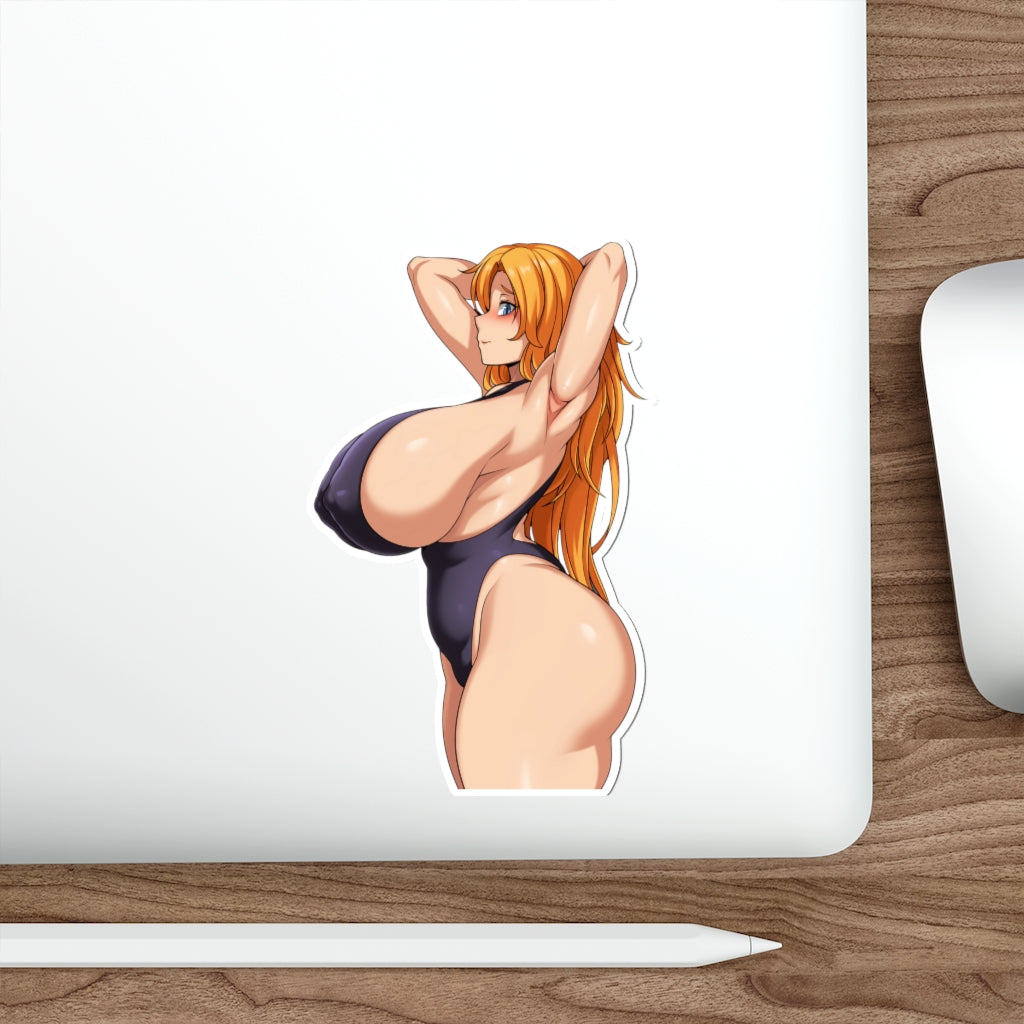 Matsumoto Rangiku Bleach Huge Tits Swimwear Waterproof Sticker - Ecchi Vinyl Decal