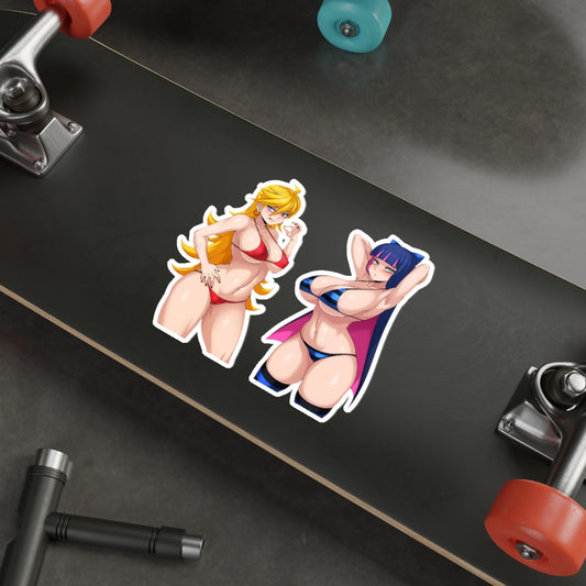 Panty and Stocking with Garterbelt Bikini Waifus Waterproof Sticker - Ecchi Vinyl Decal