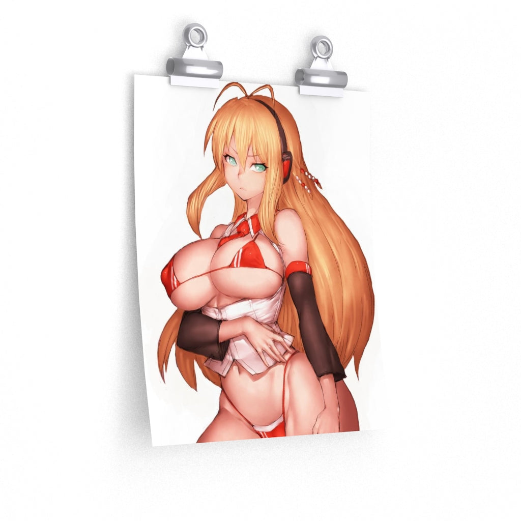 Tsurumaki Maki Voiceroid Poster - Lewd Premium Matte Vertical Poster - Adult Wall Art