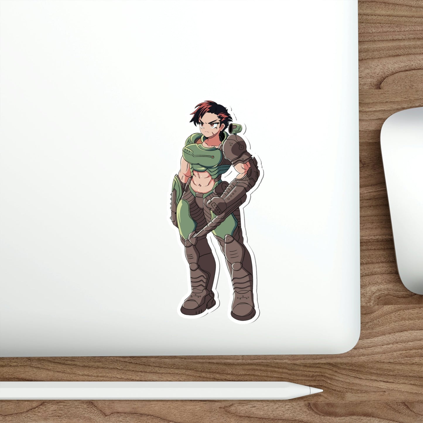 Doom Female Doomguy Waifu Waterproof Sticker - Weatherproof Vinyl Car Decal