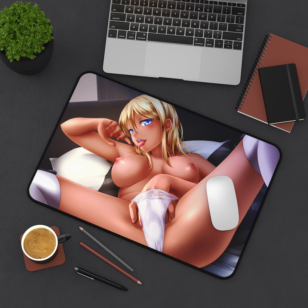 Nude Boobs Jessie Maye HuniePop Hentai Desk Mat - Lewd Mousepad - Gaming Girl Playmat