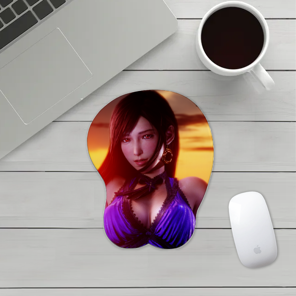 Anime 3D Boobs mousepad with Wrist Rest | Sexy Oppai Mouse pad for PC | Oppai mousepad with wrist support