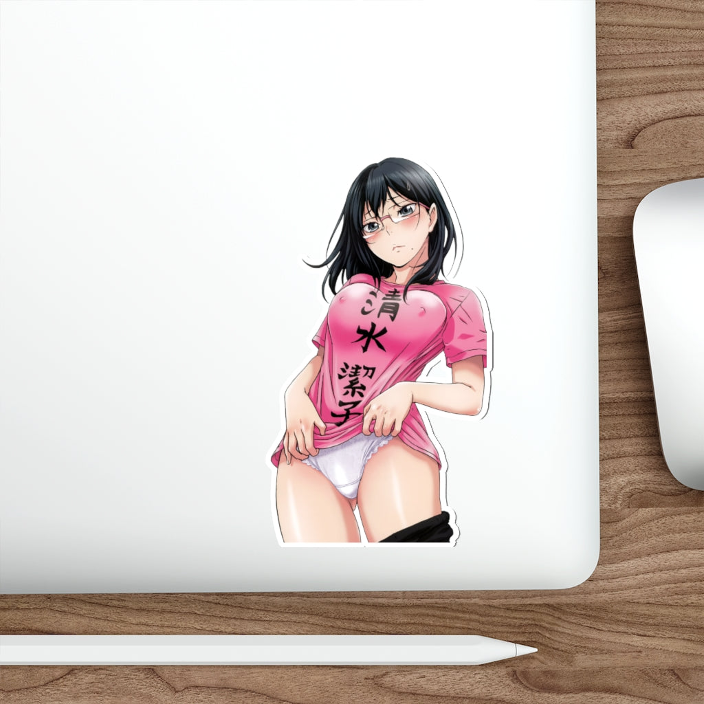 Haikyu Waterproof Sticker - Kiyoko Shimizu Flashing Panties - Haikyuu!! Ecchi Anime Vinyl Decal