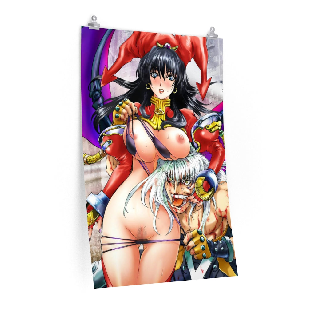 Dark Schneider and Porno Dianno Bastard Hentai Poster - Lewd Premium Matte Vertical Poster - Adult Wall Art